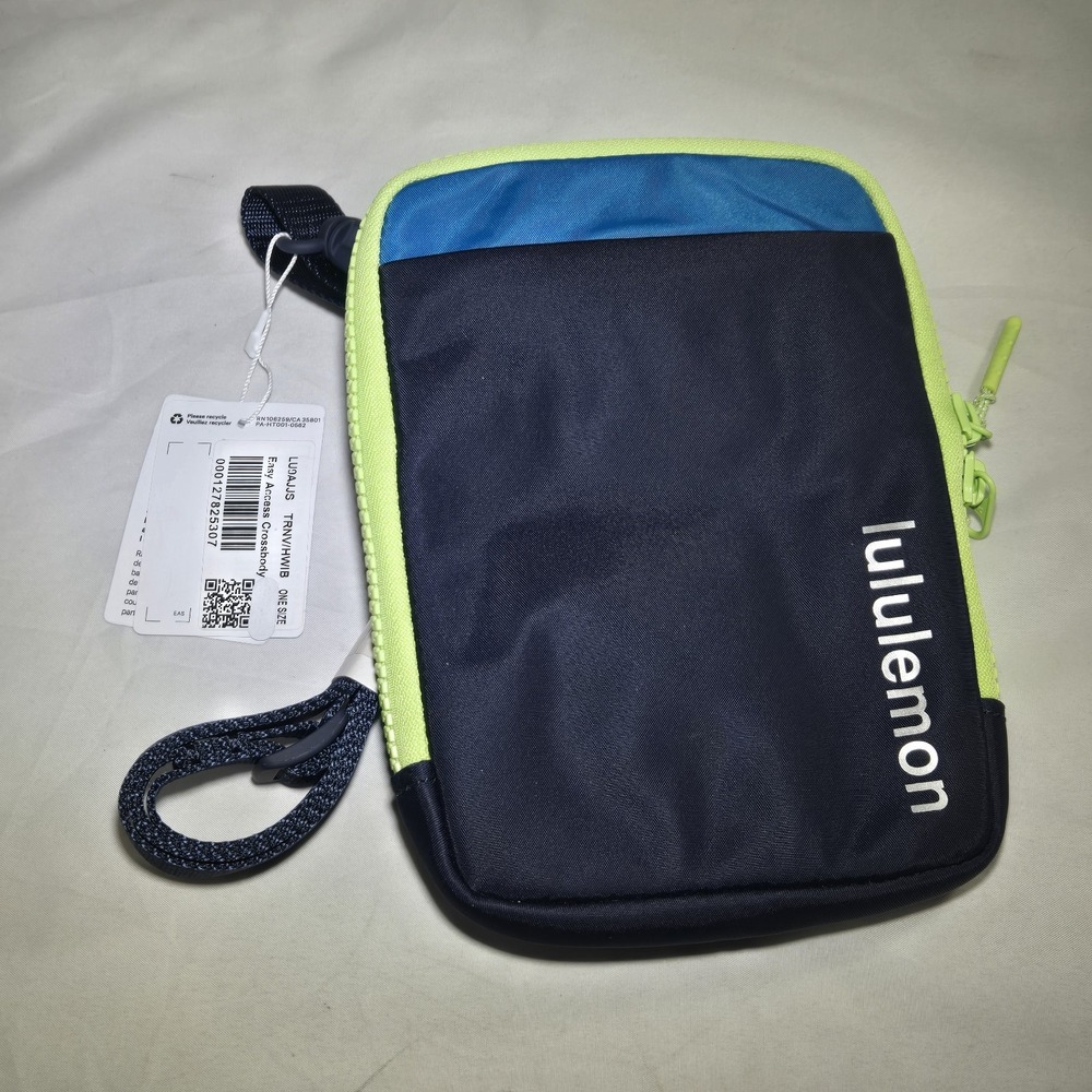 Lululemon Easy Access Colorblock Crossbody in Yellow/Blue/Navy NWT
